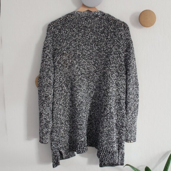 J. Jill Cotton Knit Cardigan - Black & White Long Sleeve - Size Large - Picture 5 of 5